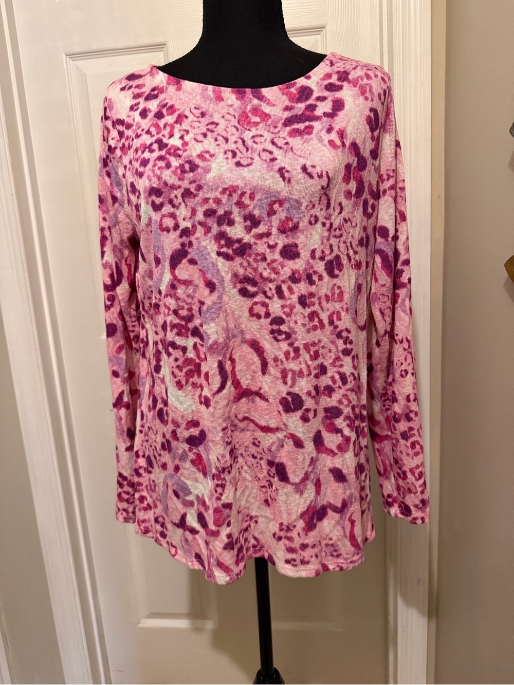 Pink Animal Print Summer sweater